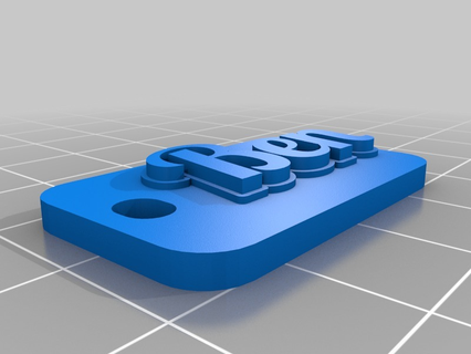 ben customized keychains 3d print model - Mito3D