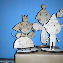 ben houx figures amp enfants Jeu Gâteaux 3d print model - Mito3D