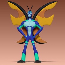ben 10 - alien stinkfly reboot art fanart actionfigure 3d print model - Mito3D