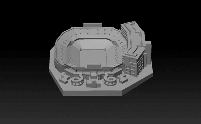ben colina grifo estádio florida futebol rúgbi americano 3d print model - Mito3D