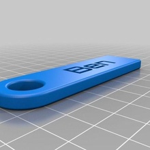 ben key chain customized accessories 3d print model - Mito3D