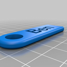 ben key chain customized accessories 3d print model - Mito3D