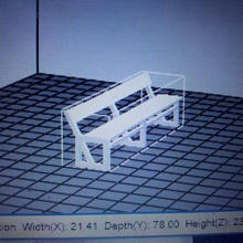 bench home tram ferry train 3d print model - Mito3D