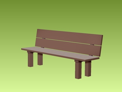 bench bench  3d print model - Mito3D