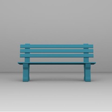 bench architectural project architecture 3d print model - Mito3D