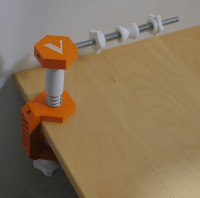 bench clamp fishing spooler tools spool tool 3d print model - Mito3D