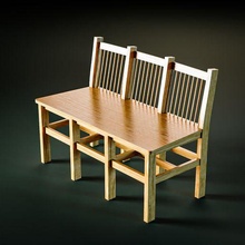 banc goujon meubles architecture 3d print model - Mito3D