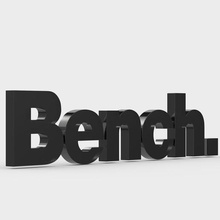bench logo fashion trend stylish moda accessories luxury symbol models style emblem character store shop model design clothing brand logoboutique 3d print model - Mito3D