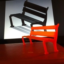 sedile a panchina architettura miniature haus strada 3d print model - Mito3D