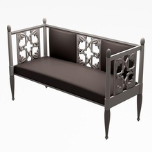 bench sofa architecture furniture wood design family 3d print model - Mito3D