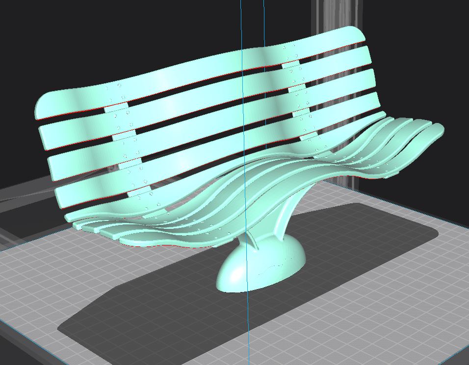 banc vent 3D print model - Mito3D