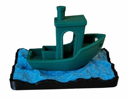 panchina 3dbenchy modello oceano scenario 3d stampa test stampante calibrazione fatica 3d print model - Mito3D