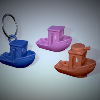benchy boat 3 model 3d first keychain pendant second battle file stl 3d print model - Mito3D