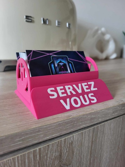 bancal entreprise carte titulaire soutien 3d print model - Mito3D