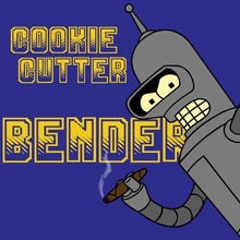 bender - cookie cutter set 3d print model - Mito3D