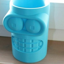 bender bin container futurama jar receptacle trash-bin trash bucket sculptures 3d print model - Mito3D
