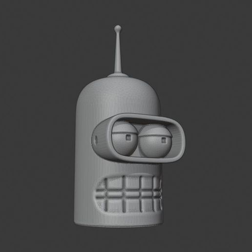 juerga llavero futurama llave anillo zorro robot 3D print model - Mito3D