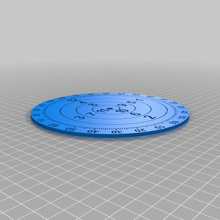 benjamin franklin clock dials inset face dial disk plate wallclock 3d_printing 3d print model - Mito3D