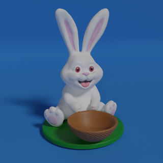 benny Pascua Resurrección conejito huevo personaje lindo Conejo gracioso conejo chocolate dibujos animados animal juguete 3d print model - Mito3D