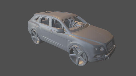 Bentley Bentaga suv Bett Wagen Fahrzeug 2023 2022 2021 3d drucken Modell 2020 3d print model - Mito3D