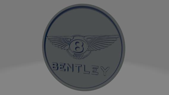 Bentley bardak altlığı 3d print model - Mito3D