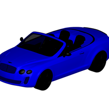 Bentley kontinental 3d print model - Mito3D