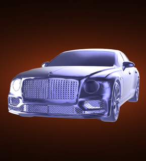 bentley flying spur automobile car vehicle rally race sports derby 3d print model - Mito3D