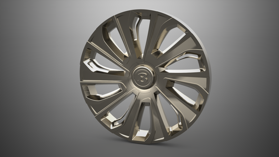 bentley cerchio 3d modellazione stl arte ruota 3d print model - Mito3D
