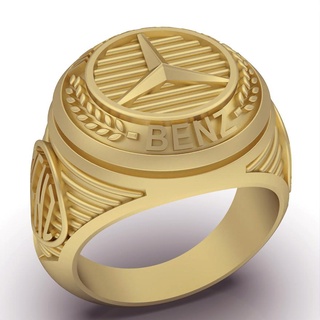 benz ring silver gold kobra jewelry printable 3d model trend fashion design zbrush tiger 3d print model - Mito3D