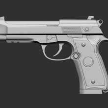 beretta 90 stampa 3d vari la pistola giocattolo 3d print model - Mito3D