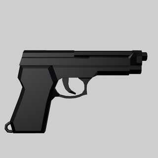 Beretta 92 Lowpoly Pistole Schlüsselbund Schlüssel Ring Ringe Gewehr Waffen 3d print model - Mito3D