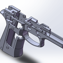 Beretta 92 Pistole Rahmen Werkzeug 92fs beretta92fs Kit rutschen Griff m9 3d print model - Mito3D