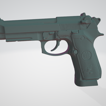 beretta 92 vero taglia scansione glock pistola muffa kydex 3d print model - Mito3D