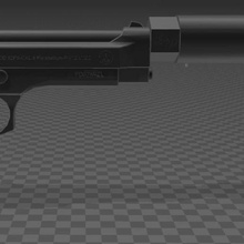beretta fs92 suppresseur divers silencieux l'arme arme de poing à feu f92 pistolet 3d print model - Mito3D