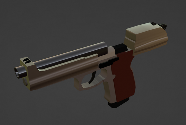 beretta m9 arma fogo pistola 9mm poli brinquedo suporte fps 3d print model - Mito3D