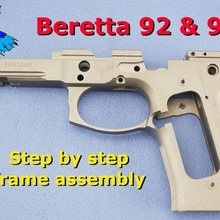 beretta m9 telaio pistola 3d print model - Mito3D