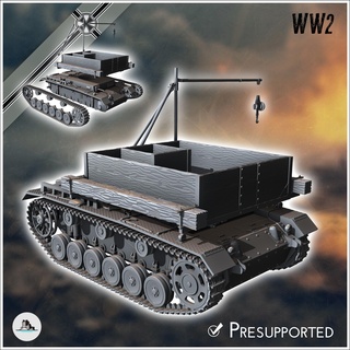 Bergepanzer iii Almanya doğu batı ön Normandiya Stalingrad Berlin şişkinlik İkinci Dünya Savaşı 3d print model - Mito3D