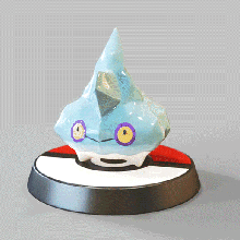 bergmite ventilador arte pok seg estatueta pokemon legendas arceus 3d print model - Mito3D