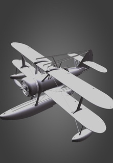 beriev kor 1 be 2 aeromobili modellazione durante seconda guerra mondiale modello 3d print model - Mito3D