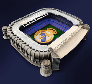 Bernabeu stadyum Madrid ispanya bina Futbol Spor Dalları arena ronaldo Real gerçek futbol mini dünya espa miniworld3d Estadio Santiago rmcf 3d print model - Mito3D
