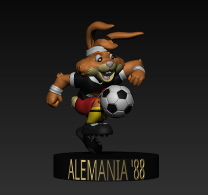 berni euro 88 arte copa taza alemania 2004 mascota 3d print model - Mito3D