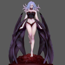 berserk slan sexy girl succubus fantasy anime character guts 3d print model normal version art sword 3d print model - Mito3D