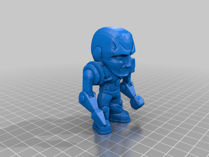 berserker mini-figure ring collectible cyborg model quake 2 quakecon strogg toy creatures 3d print model - Mito3D