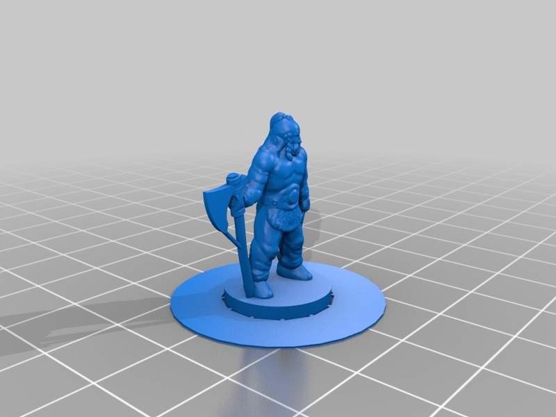 Berserker unterstützt druckbar 3D print model - Mito3D