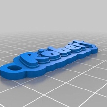 bert Schmuck angepasst Schlüsselanhänger 3d print model - Mito3D