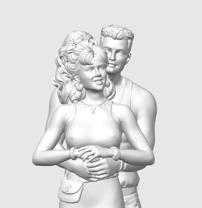 bertie uschi carattere manta silenzioso arte coppia figura tina regola film 3d print model - Mito3D