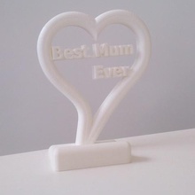 best mum ever mobile phone stand gadget mothers day gift 3d print model - Mito3D