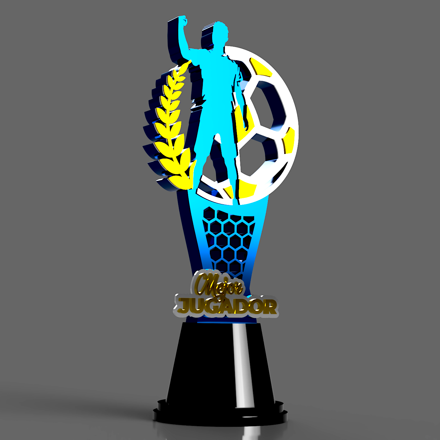 jugador trofeo 3D print model - Mito3D