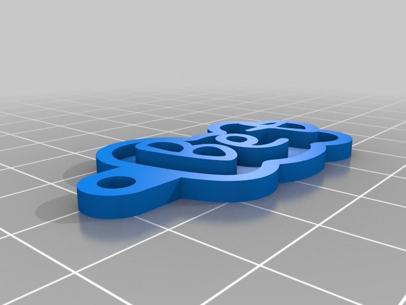 bahis özelleştirilmiş anahtarlık takı anahtarlar 3D print model - Mito3D