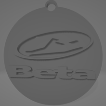 beta keychain - motorcycles motorcycle key ring souvenir 3d print model - Mito3D